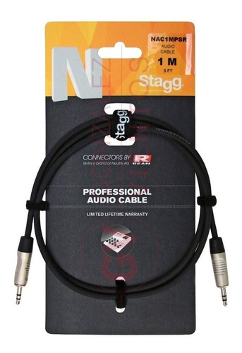 Stagg Cable Profesional Mini Plug Stereo  1 Mts.