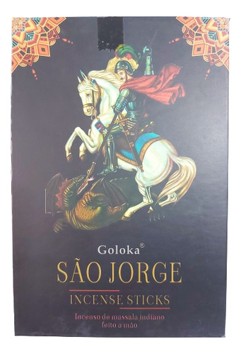 Incenso Massala São Jorge Indiano Goloka 12 Caixas De 15 G