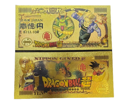 Dragon Ball - Billete 100.000.000 Yenes Metalizado