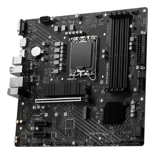 Tarjeta Madre Msi Pro B760m-p M.2 Pcie 4.0 Ddr5 4x128 6800+