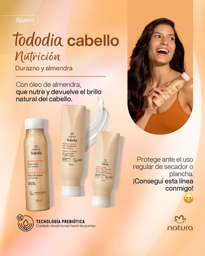 Natura Tododia Durazno Y Almendra Shampoo Nutritivo