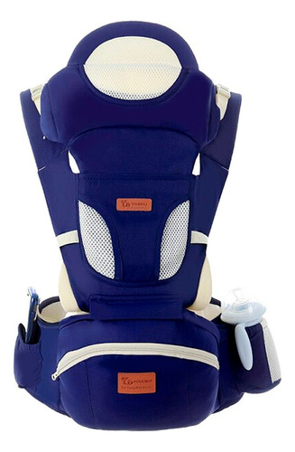 Portabebes Ergonomico Con Soporte Y Bolso Azul