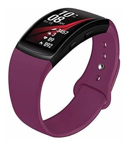 Malla Para Smartwatch Gear Fit2 Fit2 Pro Silicona Purple L