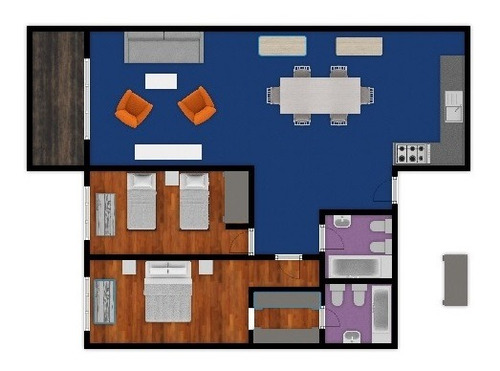 Imagen 4 de 10 de A Estrenar - 2 Amb Suite Y Toilette - Balcon - Lavadero