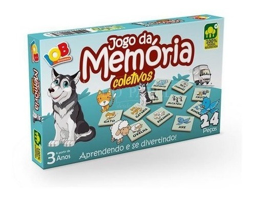 Jogo Da Memória Coletivos - Brinquedo Educativo