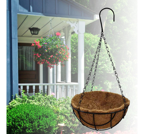 Cesta Con Revestimiento De Coco Cestas Colgantes Para Planta