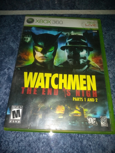Xbox 360 Live Video Juego Watchmen The End's Nigh Part 1 & 2