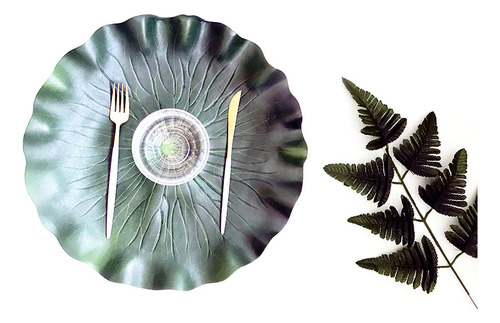 D Mantel De Mesa Con Hojas De Plantas, Decoración For