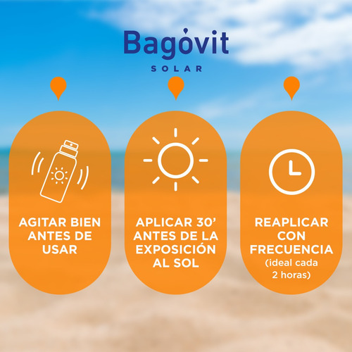 Bagovit Solar Spray Transparente 50+ X 200