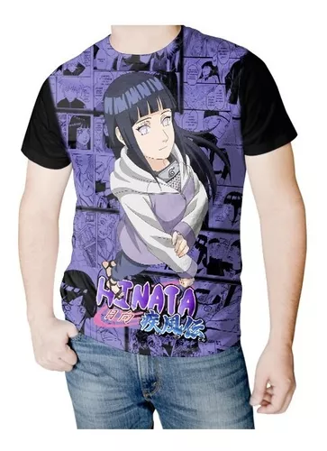 Camiseta Blusa Hinata Naruto Camisa Feminina Masculina