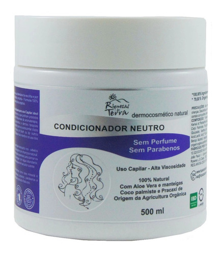Condicionador Base Neutra 100% Natural Vegan Sem Perfume Ibd