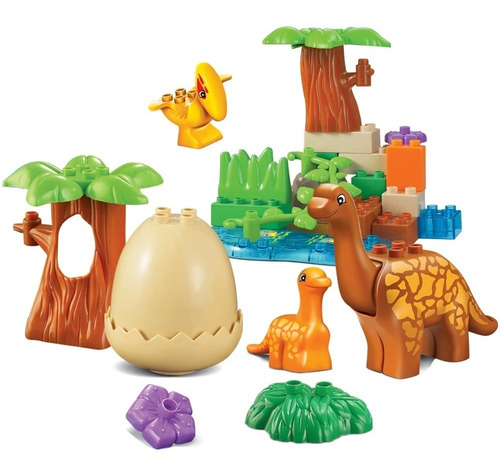 Bloques De Construcción 63 Pcs Diy Dinosaurios Rex