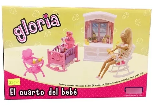 Cuarto Del Bebe Gloria Casa Muñecas Muebles Niña Accesorios