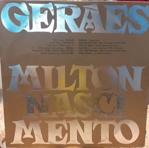 Vinilo Milton Nascimento · Geraes