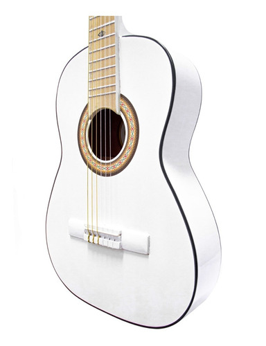 Guitarra Tercerola 3/4 Acústica Clásica Tc1-blanco