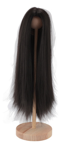 Peluca De Muñeca Negra De 1/4 Para 7 A 8 Pulgadas, Para Bric