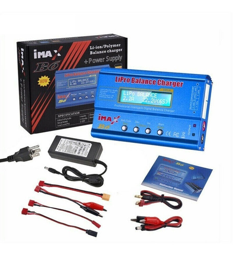 Cargador Balanceador De Baterias Lipo Nimh Imax B6 + Fuente