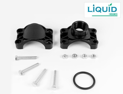 Imagen 2 de 6 de Montura Para Caño Tuberias Pvc 110mm X 1'' - Abrazadera