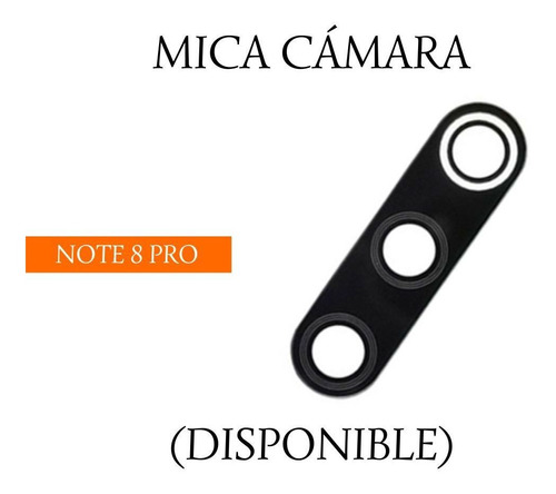 Mica Cámara Redmi Note 8 Pro.