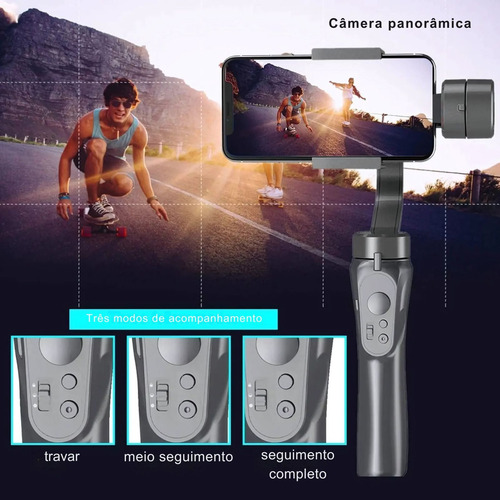 Estabilizador De Imagem Celular Profissional Gimbal 3 Eixos