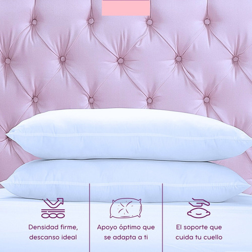 Y Almohadas 2 Pack King Size Microfibra Firmes. Blancos