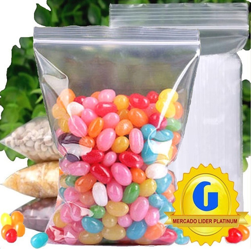 Imagen 1 de 7 de Bolsas Zipper Cierre Hermetico 20x30cm 60mic Cristal X 200u.