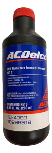 Liga De Frenos Marca Acdelco Dot 3290ml