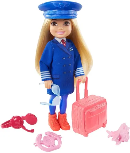 Barbie Chelsea Azafata C Accesorios Original Mattel