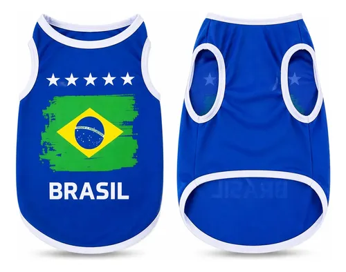 Roupa Seleção Brasil para Cães e Gatos (Copa do Mundo)