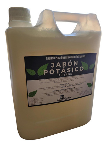 Imagen 4 de 6 de Jabon Potásico Liquido Para Desinfección De Plantas 5 Lts