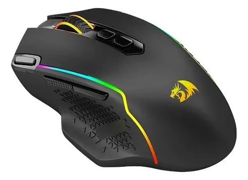 Mouse Gamer Rgb Inalambrico Redragon M810 Taipanpro 10000dpi Color Negro