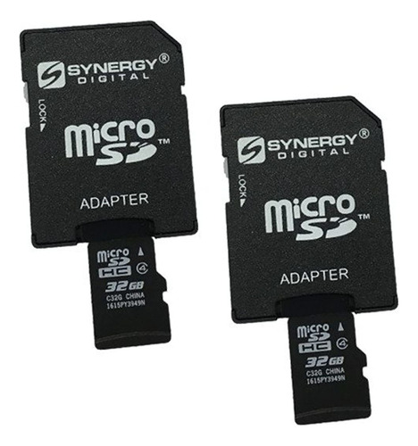 Tarjeta De Memoria 2 X 32 Gb Micro Sdhc Con Adaptador Sd