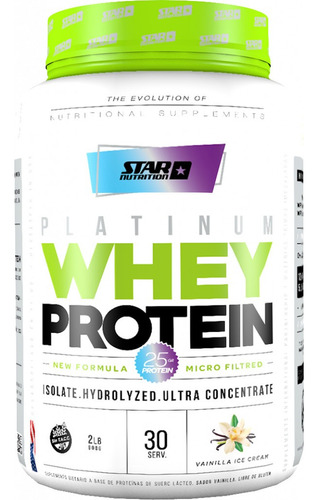 Proteina Whey Star Nutrition 2 Lb Vainilla