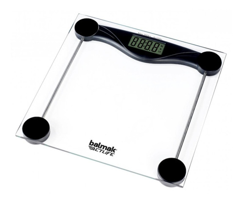 Balança corporal digital Balmak Slimbasic-200 transparente, até 200 kg