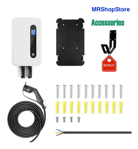 Imagem 2 de 10 de Carregador Wallbox Para Carro Elétrico 7.68kw Conector Tipo2