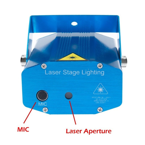 Imagen 2 de 7 de Mini Proyector Laser Led Audio Rítmico Envio Gratis