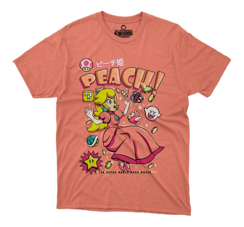 Playera Super Mario Bros  Nintendo Princesa Peach Movie