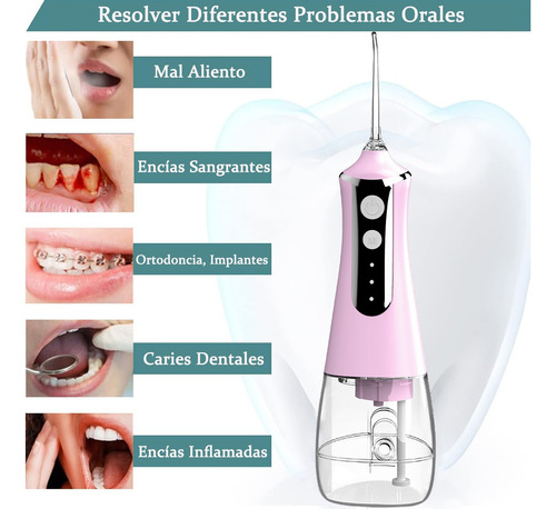 Irrigadores Bucales Flosser De Agua Portátil Y Recargable