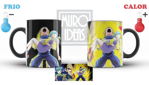 Tazón Mágico Vegeta Y Bulma , Goku , Trunks Enamorados | Cuotas sin interés Tazón Mágico Vegeta Y Bulma , Goku , Trunks Enamorados | Cuotas sin interés