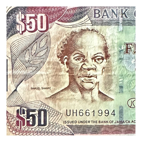 Jamaica - 50 Dollars - Año 2013 - P #89 - Samuel Sharpe