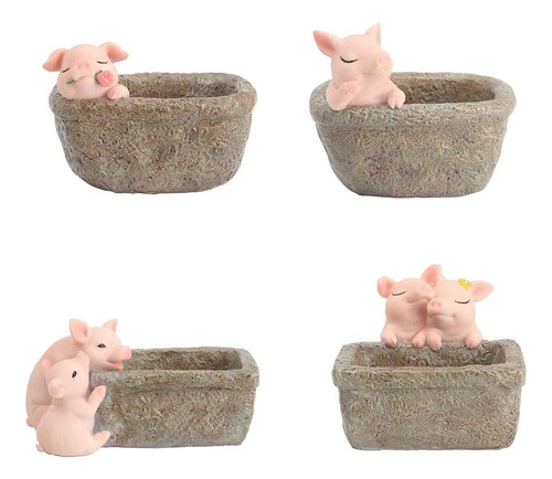 Maceta Para Decoración Del Hogar, Maceta Suculenta De Cerdo,