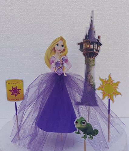 Rapunzel Adorno De Torta, Rapunzel Toppers, Princesas 