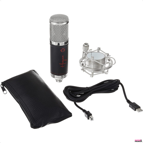 Micrófono Condenser Electret Profesional Soporte Funda Hapa