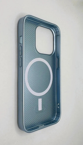Funda Iphone 16 Plus Compatible Magsafe Acabado De Cristal Celeste Iphone 16 Plus
