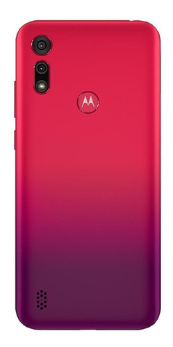Celular Motorola Moto E6s Vermelho Magenta 64gb Cam 13mp 2mp