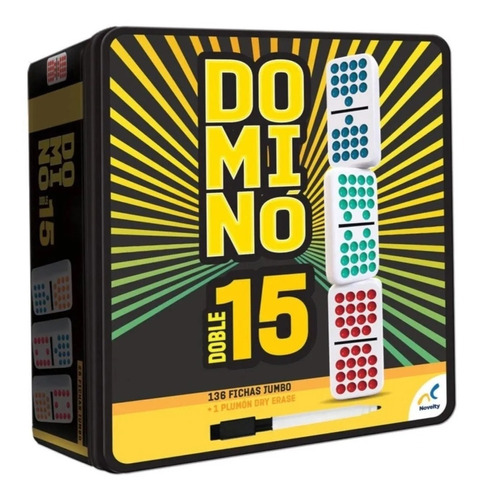 Domino Cubano Doble 15 Con Salida Y Trenes Envio Gratis