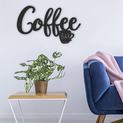 . Letrero De Pared For Barra De Café, Taza De Café 30x18cm