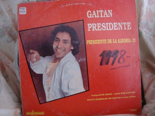 Vinilo Gaitan Presidente De La Alegria A C2