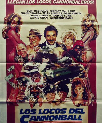 Poster Los Locos De Cannonball 2- Burt Reynolds D Martin 81