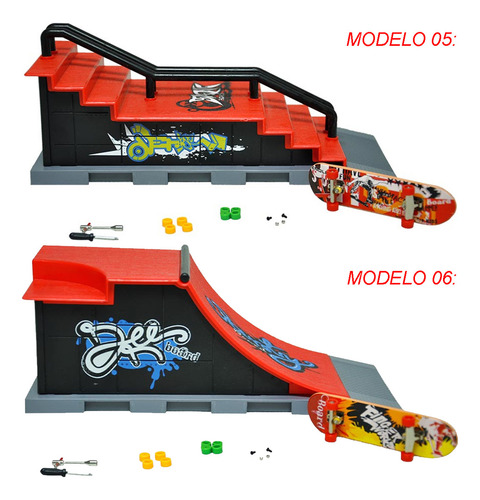 Pista de patinaje con rampa de skate y accesorios | Dm Toys